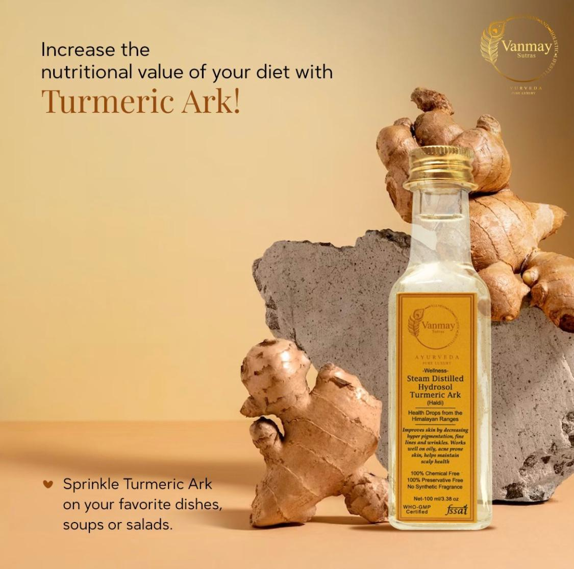 Steam Distilled Hydrosol - TURMERIC ARK