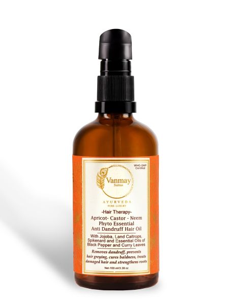 Image of APRICOT-CASTOR-NEEM PHYTO ESSENTIAL - ANTI DANDRUFF HAIR OIL