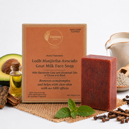 Acne Goat Milk Soap for Acne-Prone Skin with Lodh & Manjistha