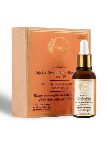 JOJOBA-SWEET LIME-ROSEMARY - FACE OIL (ACNE TREATMENT )