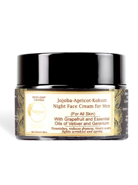 Jojoba-Apricot-Kokum - NIGHT FACE CREAM FOR MEN