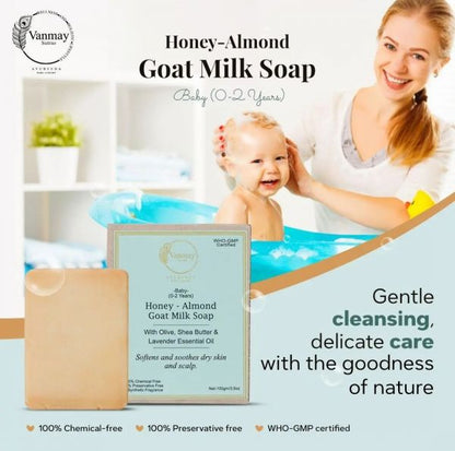 HONEY-ALMOND - GOAT MILK SOAP