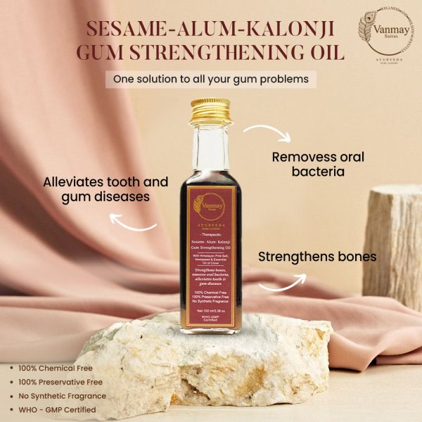 Sesame-Alum-Kalonji - GUM STRENGTHENING OIL