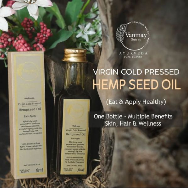 VIRGIN COLD PRESSED - HEMPSEED OIL - EAT/APPLY