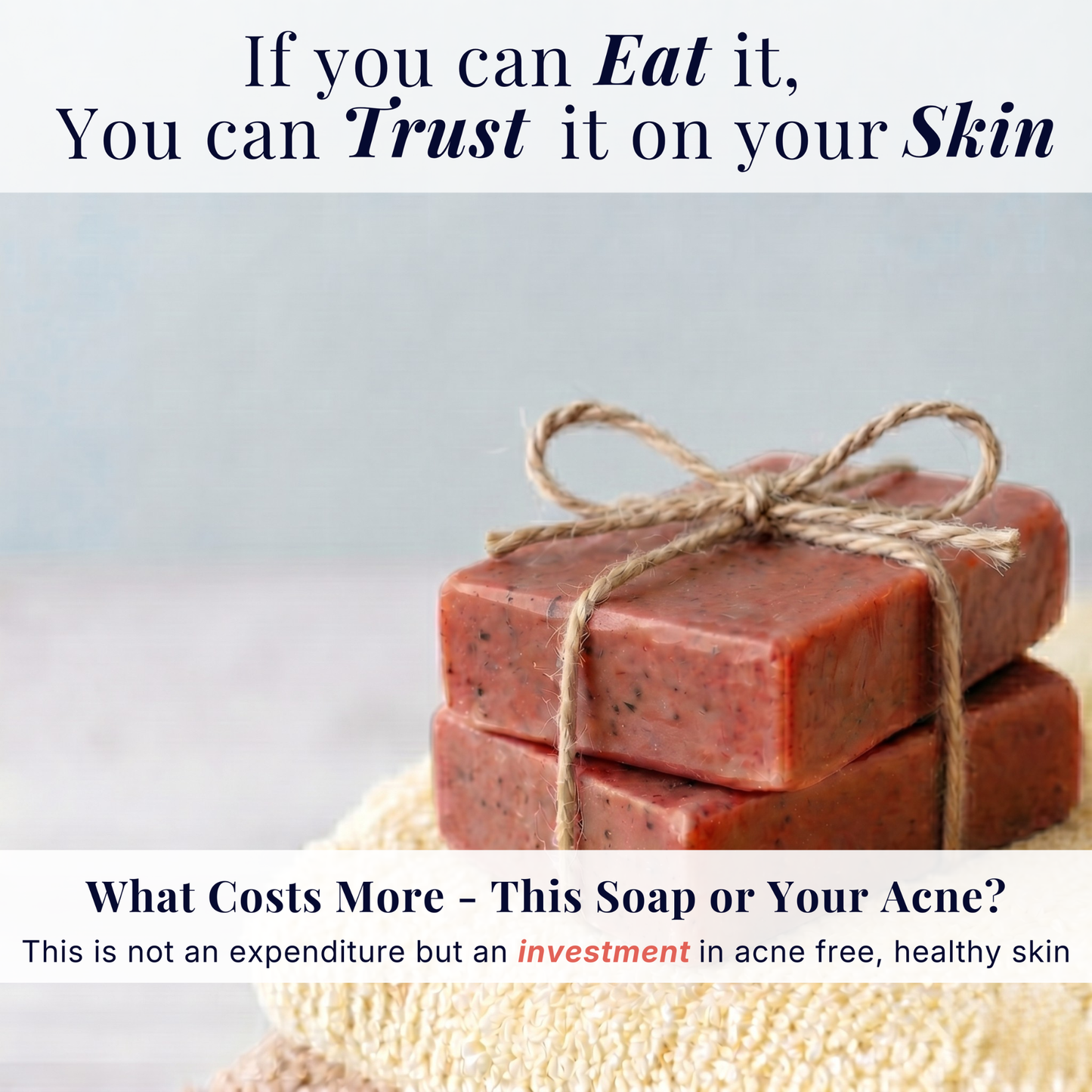 Acne Goat Milk Soap for Acne-Prone Skin with Lodh & Manjistha