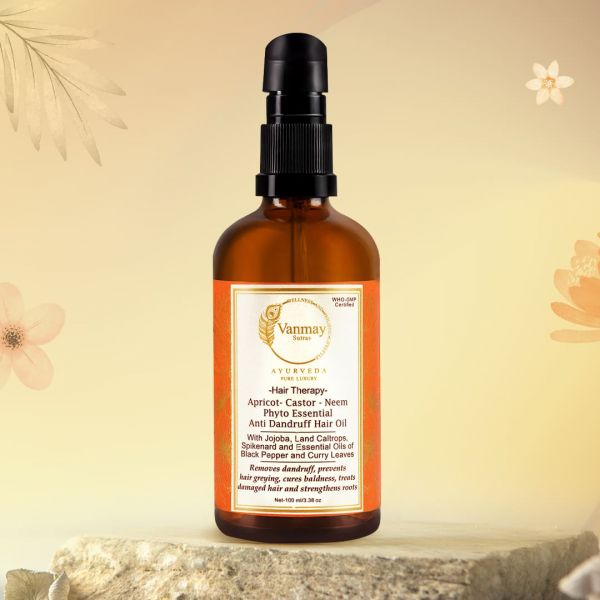 Image of APRICOT-CASTOR-NEEM PHYTO ESSENTIAL - ANTI DANDRUFF HAIR OIL