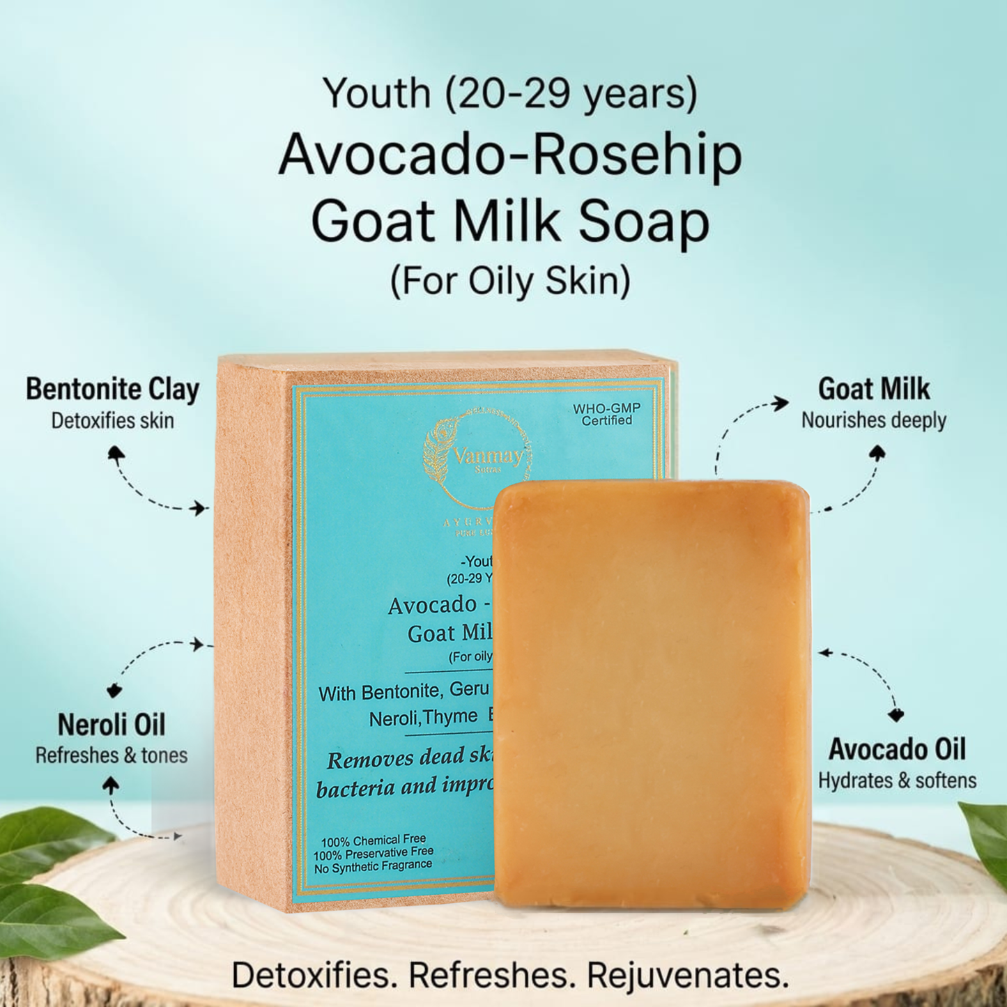 AVOCADO-ROSEHIP - GOAT MILK SOAP