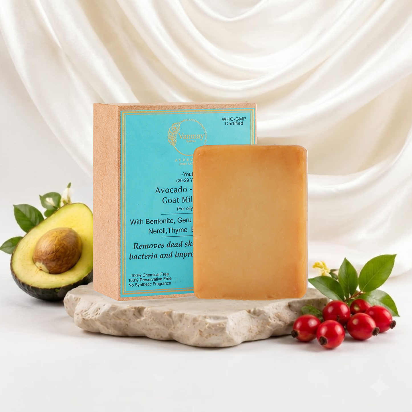 AVOCADO-ROSEHIP - GOAT MILK SOAP