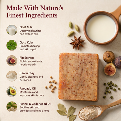 GOTU KOLA-FIG - GOAT MILK SOAP