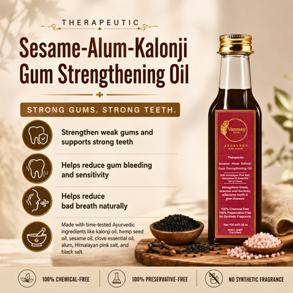 SESAME-ALUM-KALONJI - GUM STRENGTHENING OIL