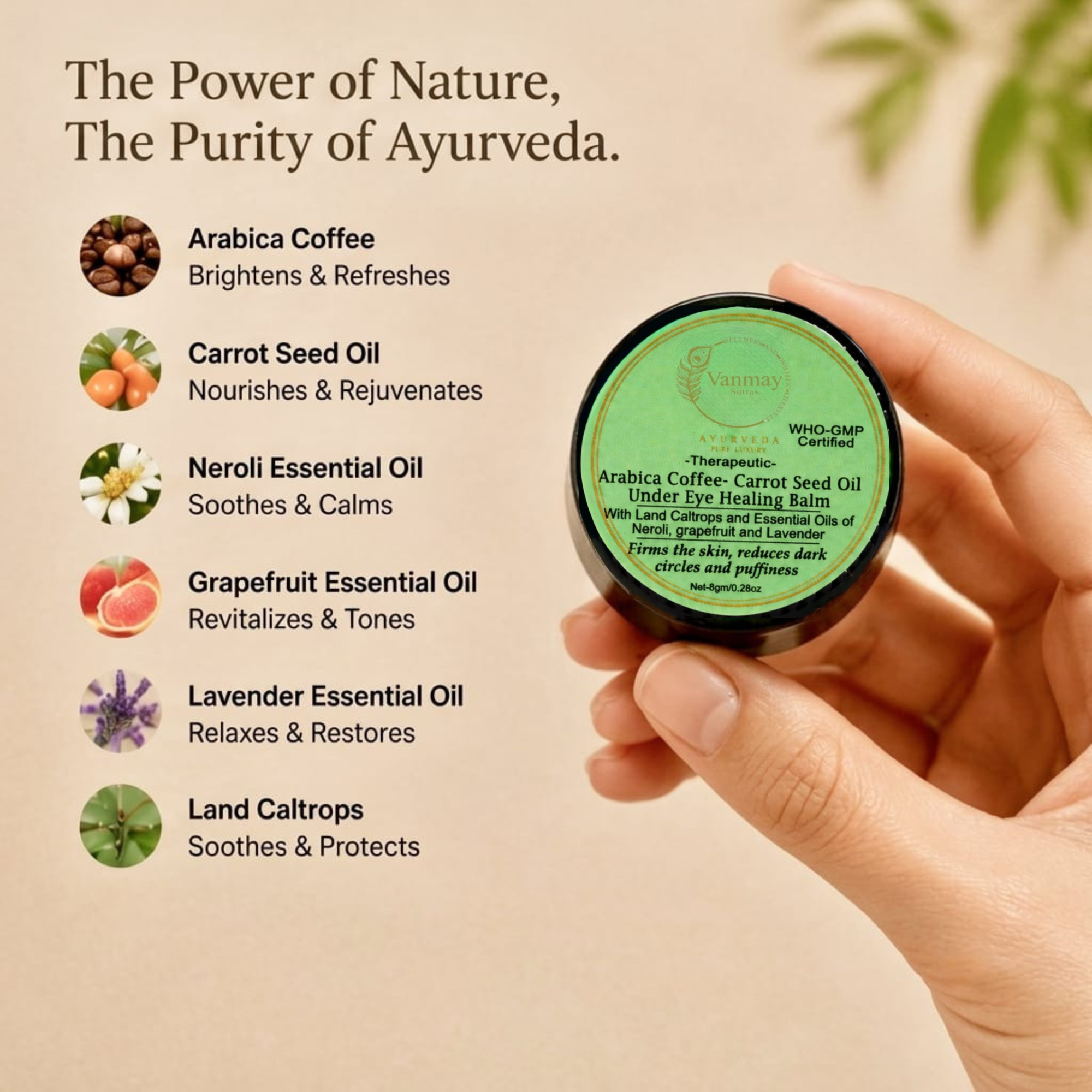 Image of Under Eye Healing Balm to reduce dark circles, repair & restore