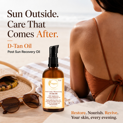 Sweet Lime Moisturising De-tan Oil- Repairs sun damage & revive natural glow