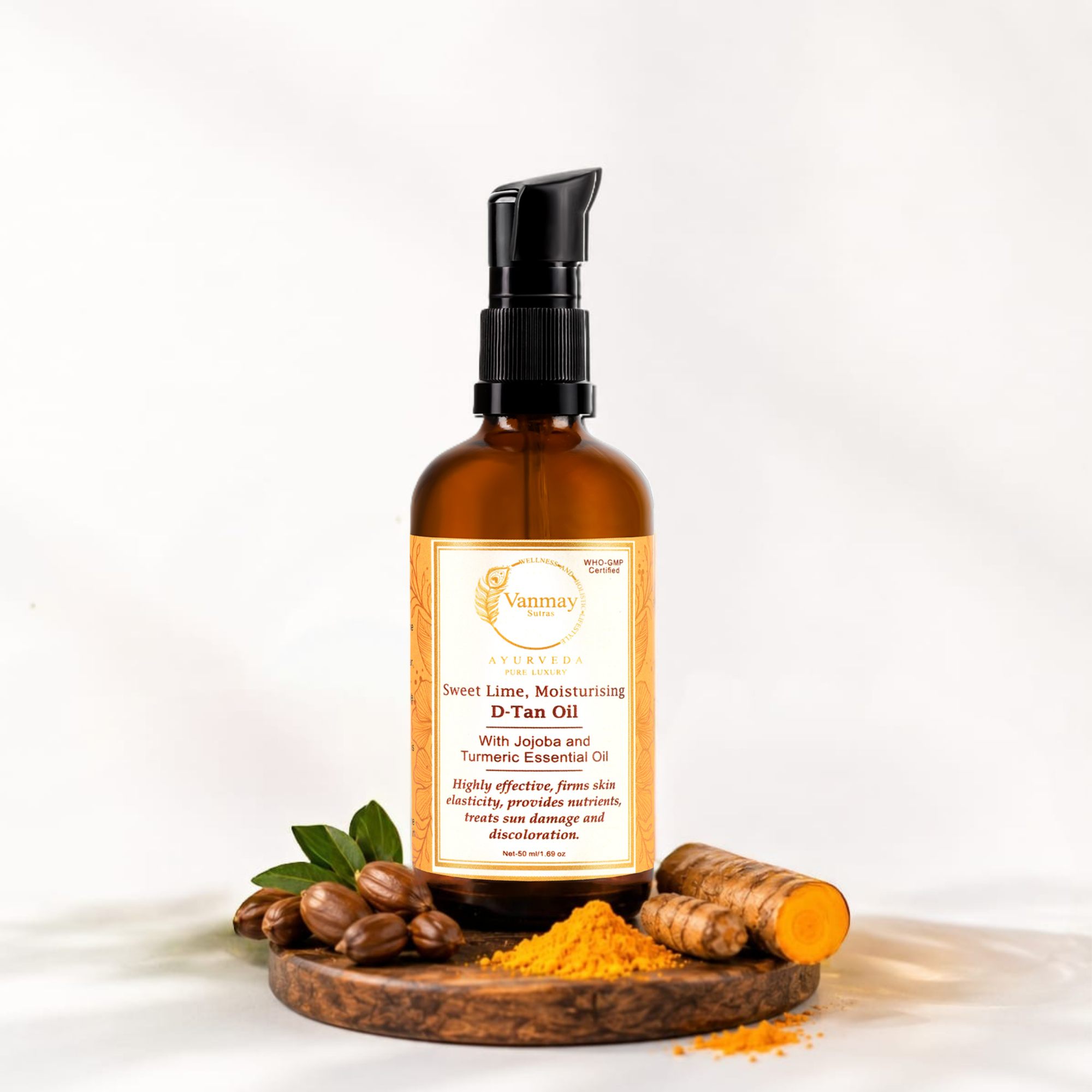 Image of Sweet Lime Moisturising De-tan Oil- Repairs sun damage & revive natural glow
