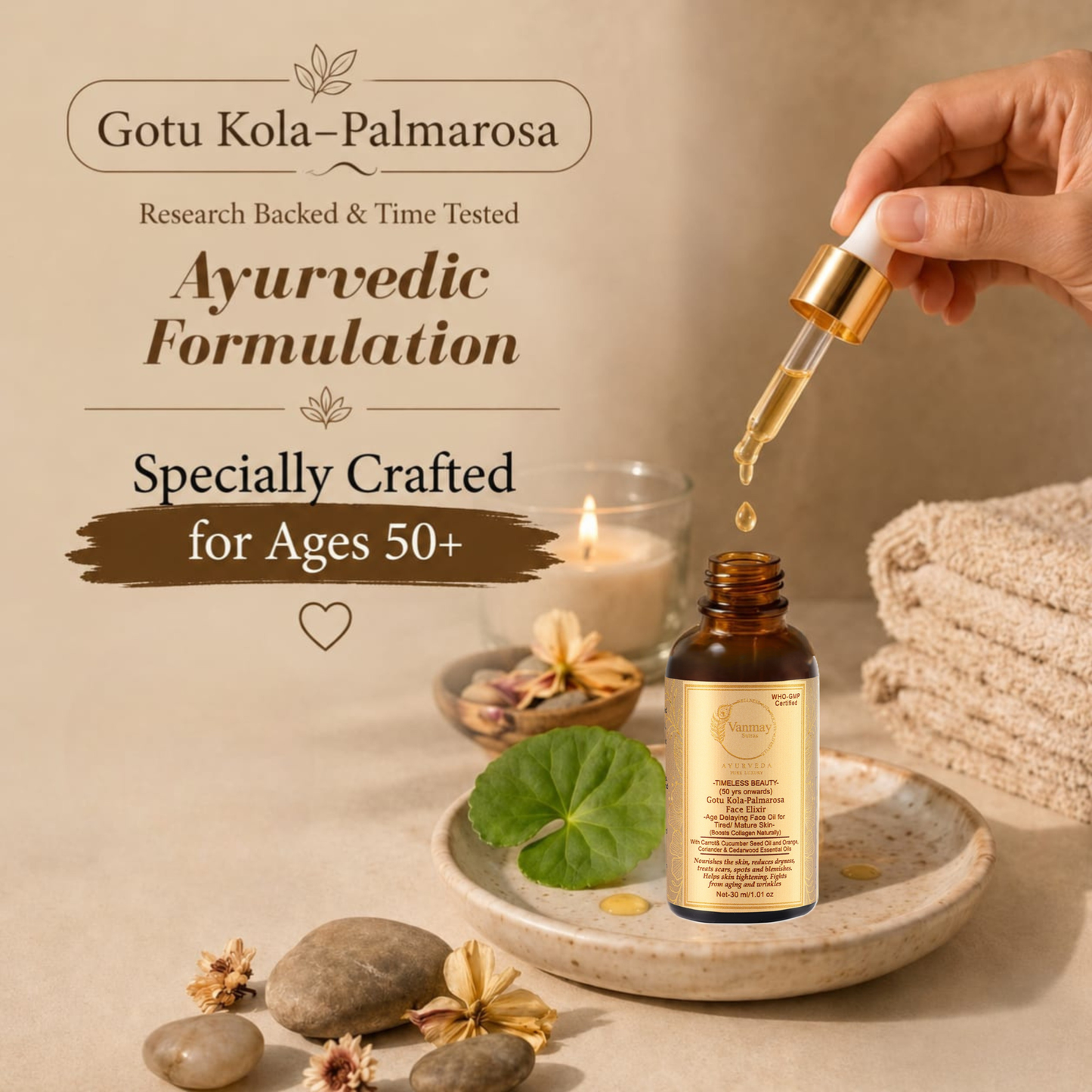 GOTU KOLA-PALMAROSA - FACE ELIXIR