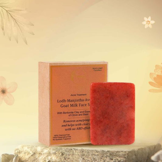 LODH-MANJISTHA-AVOCADO - GOAT MILK FACE SOAP (ACNE TREATMENT )