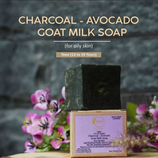 CHARCOAL-AVOCADO - GOAT MILK SOAP