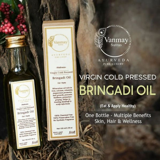 VIRGIN COLD PRESSED - BRINGADI OIL - EAT/APPLY