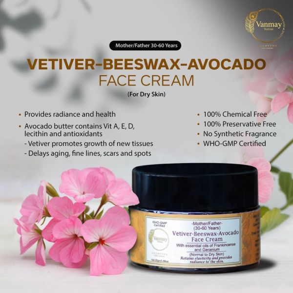 Vetiver-Beeswax-Avocado face cream